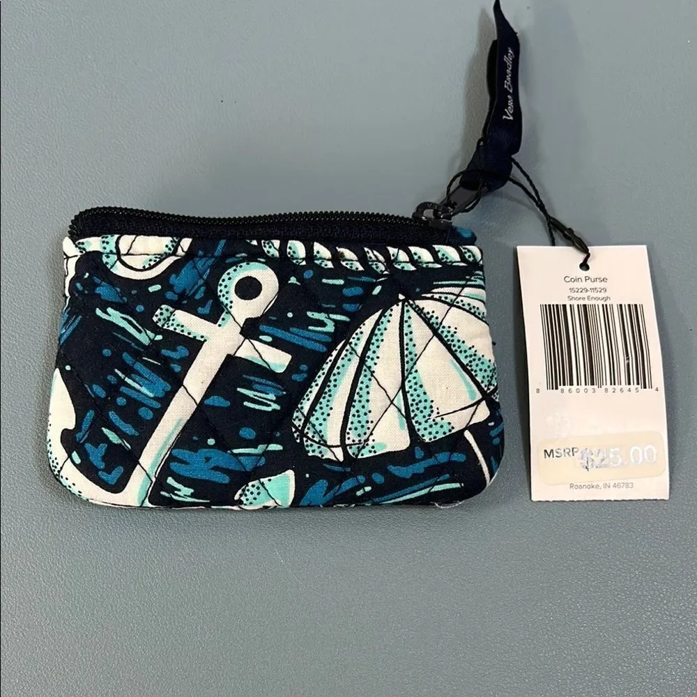 Vera Bradley Shore Enough Coin Purse NWT